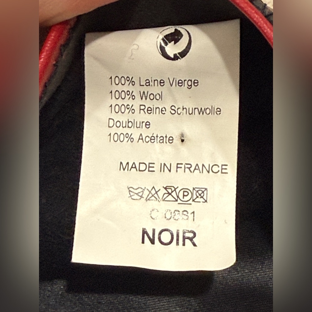 Basque Authentique Black 100% Wool Beret Size 55cm - image 5